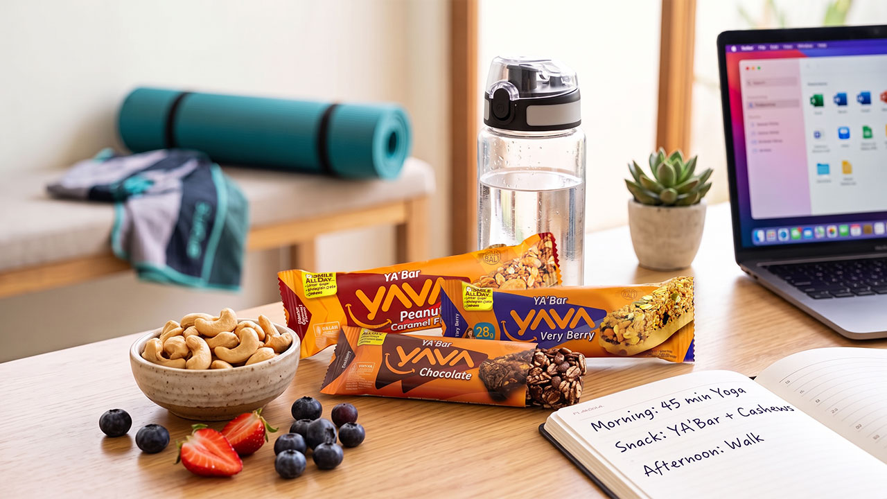 YAVA Bars dengan kandungan cashew sebagai camilan sehat untuk diet dan aktivitas harian